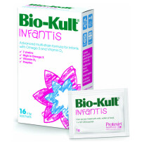 Bio-Kult Infantis je prehransko dopolnilo za dojenčke s 7 bakterijskimi sevi, omega 3 in vitaminom D3. Bio-Kult Infantis je primeren za dojenčke in otroke.