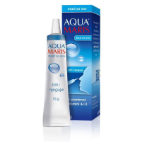 Aqua Maris mazilo je obogateno z dekspantenolom ter vitaminoma A in E za nego in zaščito občutljive kože okrog nosu.