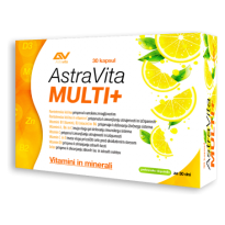 AstraVita MULTI+ je prehransko dopolnilo, ki vsebuje vitamine in minerale v obliki kapsul. 