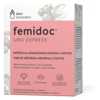 Femidoc Uro Express je medicinski pripomoček in se uporablja kot pomoč pri zdravljenju okužb sečil/mehurja, ki jih povzroča bakterija E. coli in za zaščito pred ponovnim vnetjem sečil.