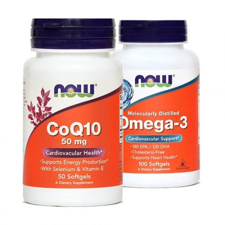 NOW KOENCIM Q10 50 mg (50 kapsul) + GRATIS Omega-3 1000 mg (100 kapsul)