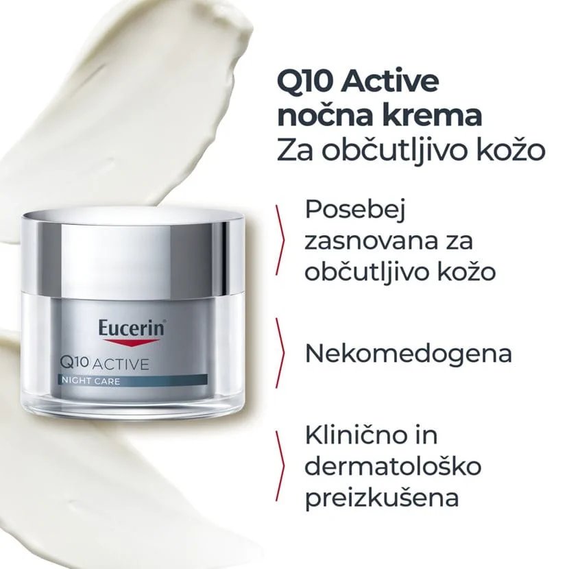 Eucerin Q10 ACTIVE nočna krema, 50 ml