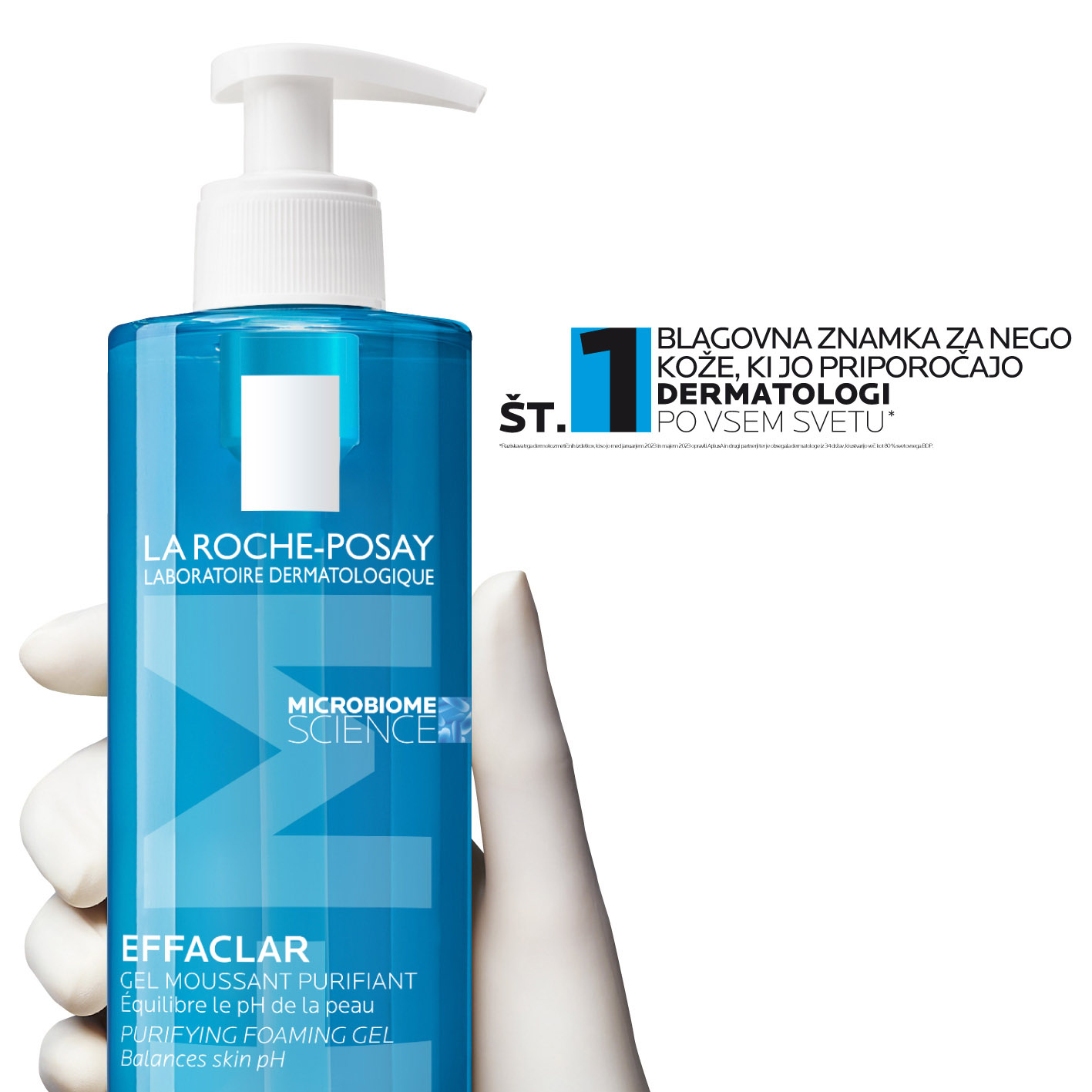 Effaclar (+) M peneči čistilni gel za mastno in aknasto kožo – La Roche-Posay, 200 ml