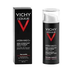 Vichy Homme Hydra Mag C+ Vlažilna krema za obraz in okoli oči, 50 ml 