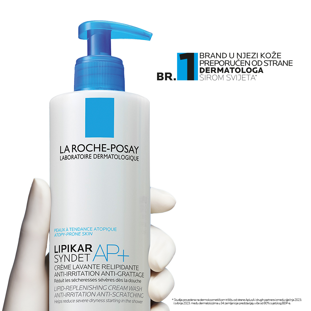 Lipikar Syndet AP+ kremni gel za umivanje telesa – La Roche-Posay, 200 ml