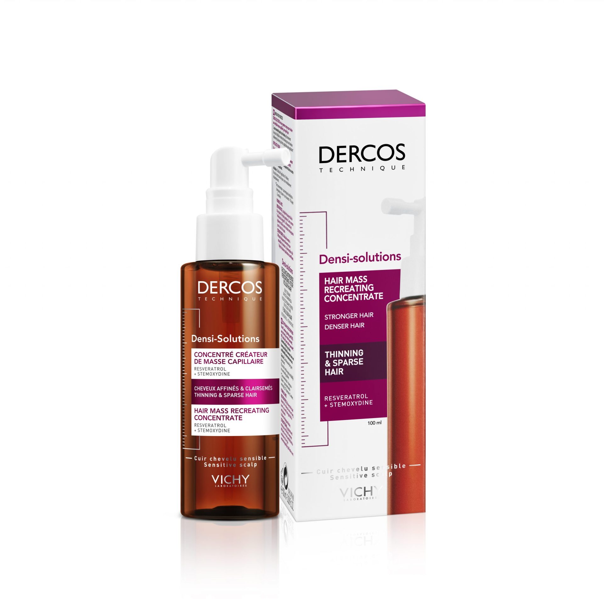 Vichy Dercos Densi-Solutions Koncentrirana nega za tanke in redke lase, 100 ml