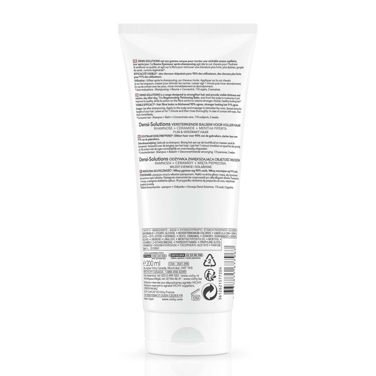 Vichy Dercos Densi-Solutions Balzam za tanke in oslabljene lase, 200 ml