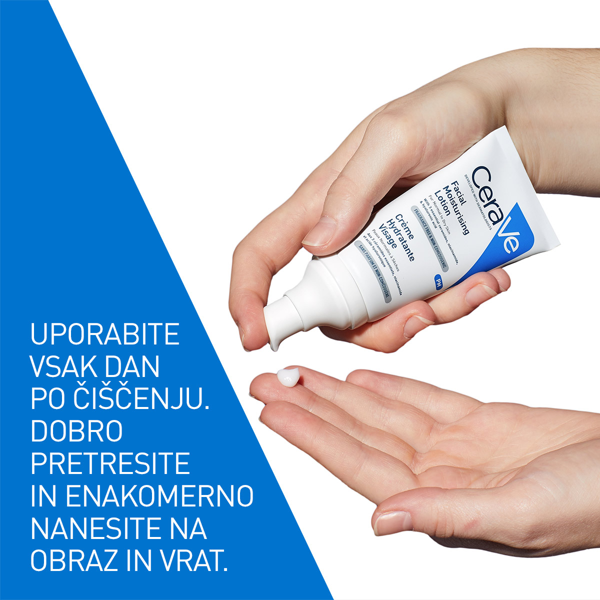 CeraVe Vlažilna nega za obraz za normalno do suho kožo, 52 ml