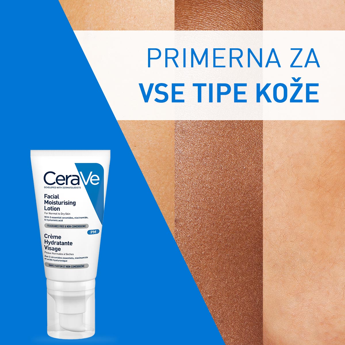 CeraVe Vlažilna nega za obraz za normalno do suho kožo, 52 ml