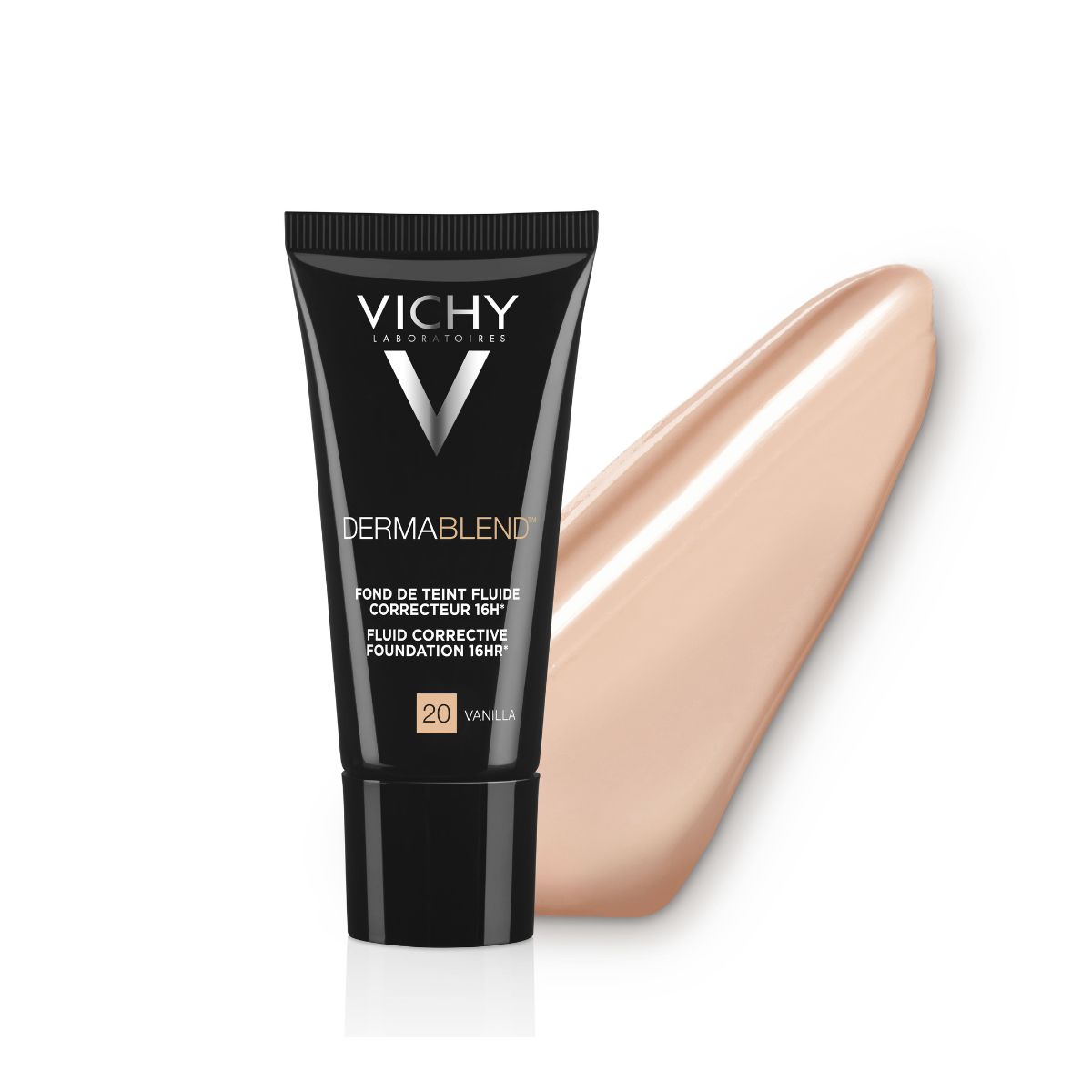 Vichy DermaBlend prekrivni puder (odtenek 20-Vanilla), 30 ml