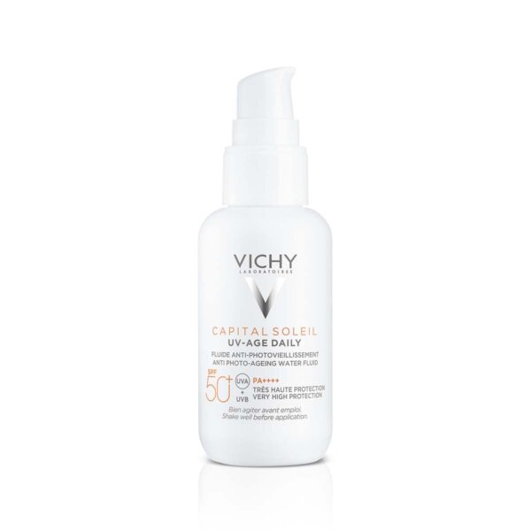 Vichy Capital Soleil UV-Age dnevni fluid proti znakom fotostaranja ZF 50+, 40 ml