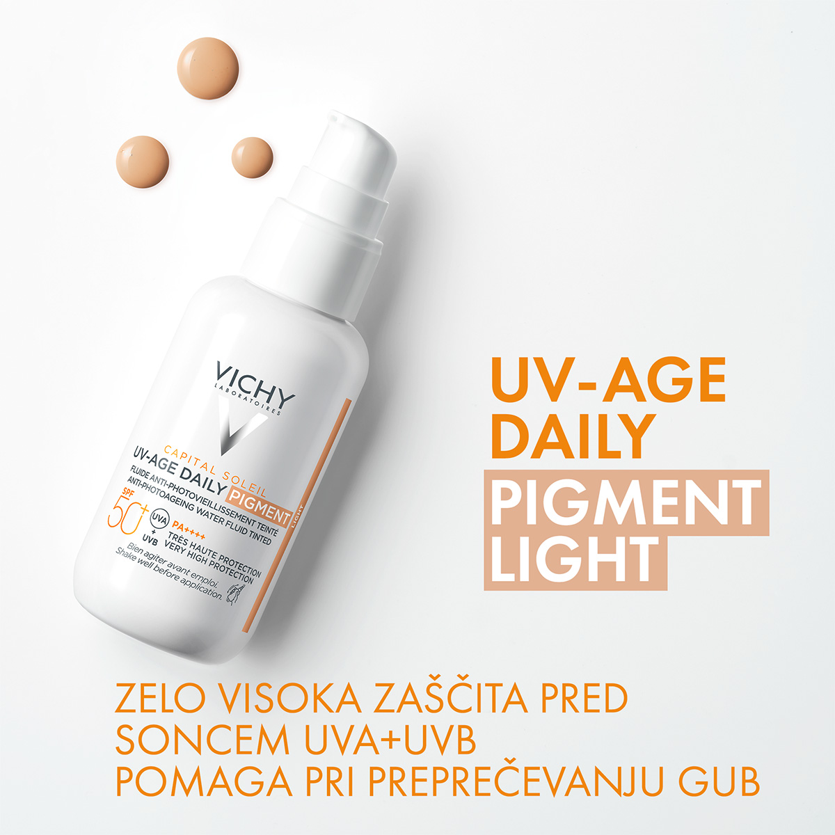 Vichy Capital Soleil UV-Age dnevni tonirani fluid za obraz ZF 50+, 40 ml