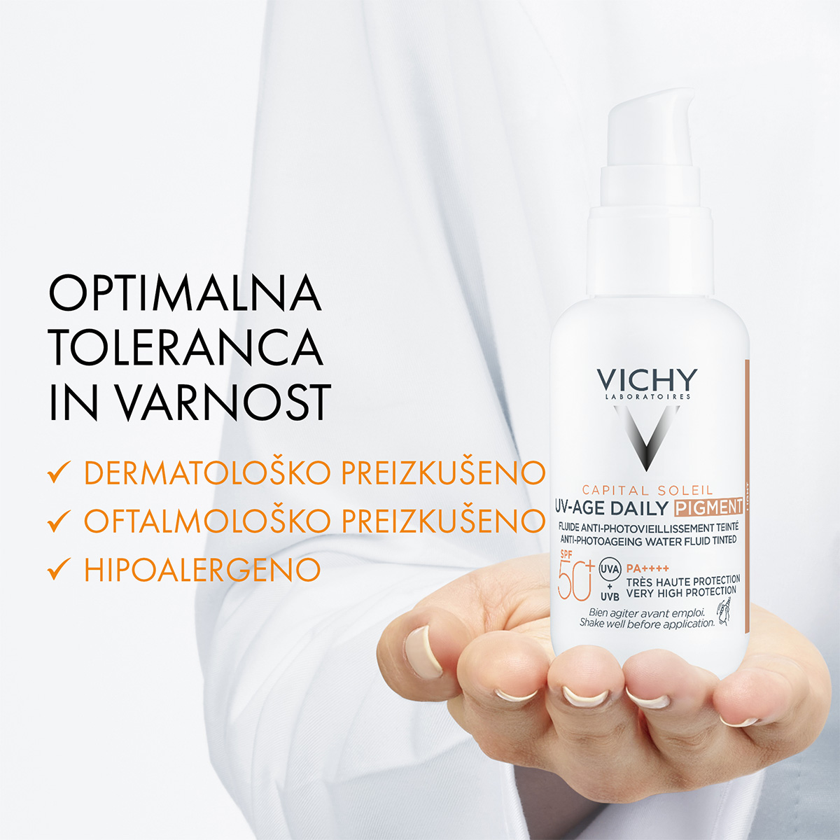 Vichy Capital Soleil UV-Age dnevni tonirani fluid za obraz ZF 50+, 40 ml