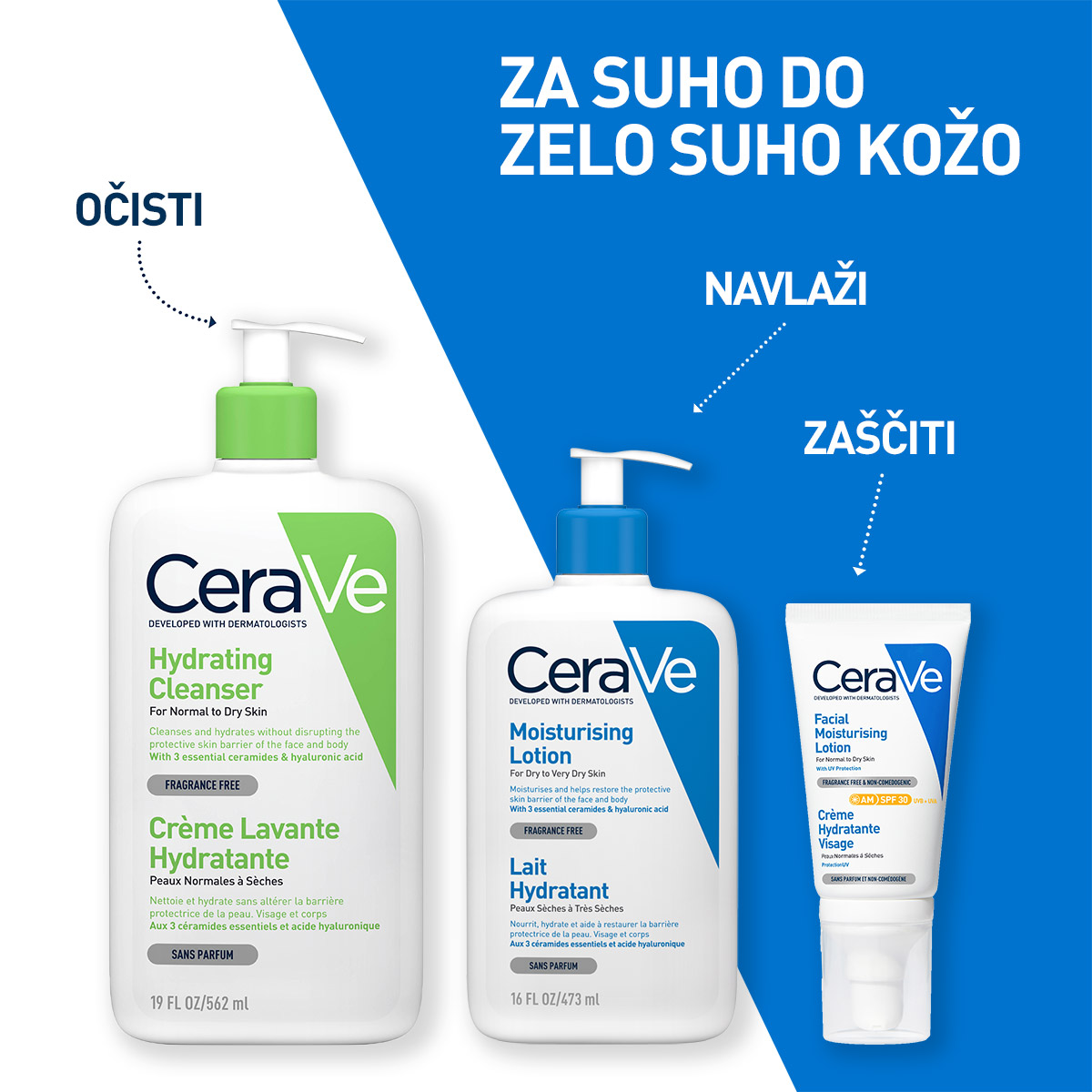 CeraVe Vlažilni losjon za suho do zelo suho kožo, 1000 ml