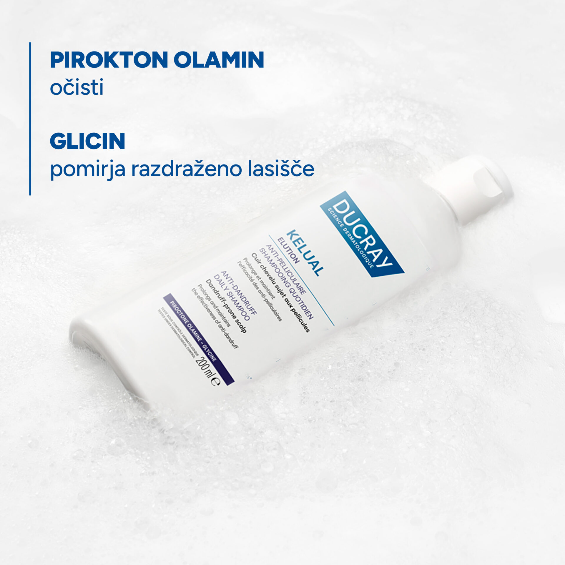 Ducray Kelual Elution šampon proti prhljaju, 200 ml