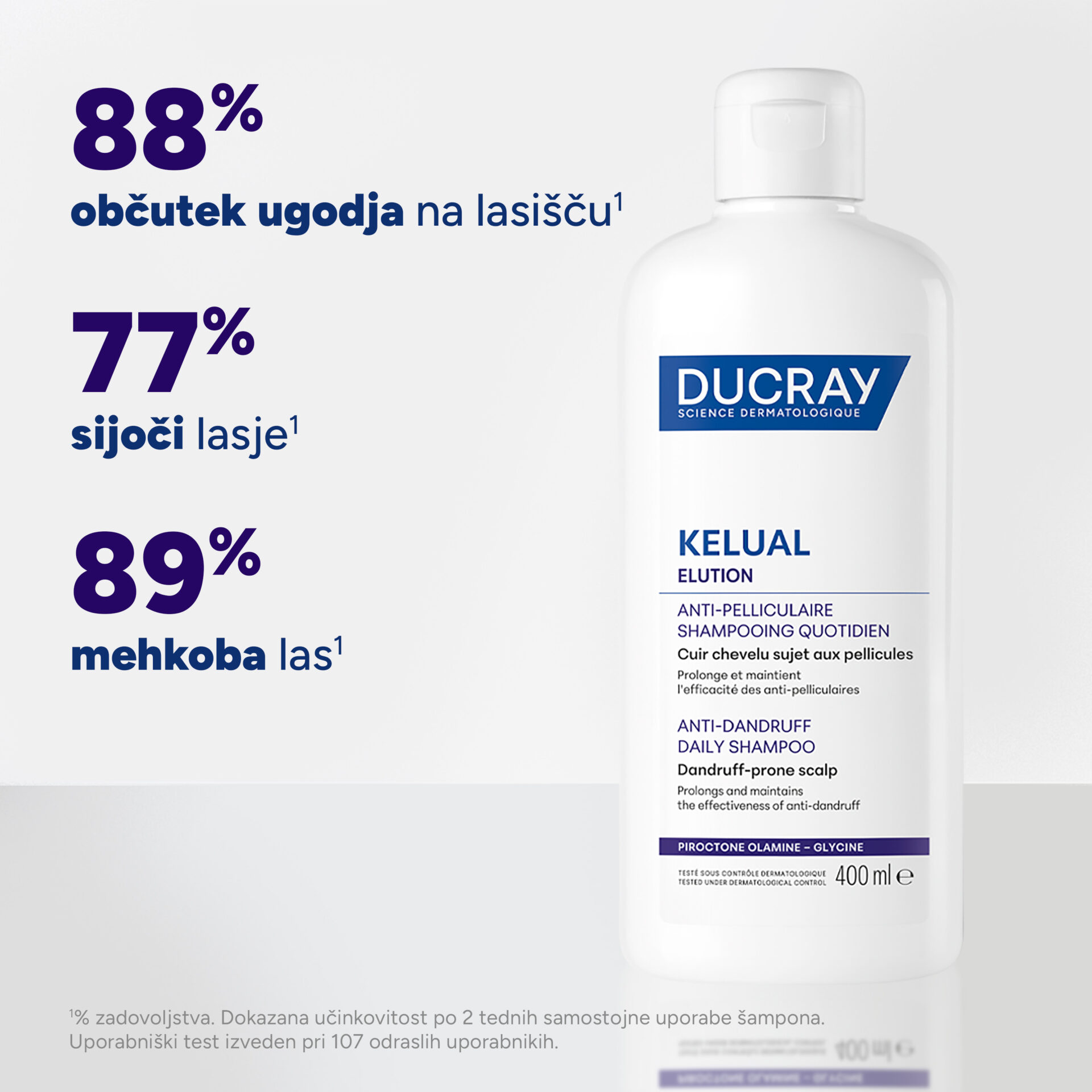 Ducray Kelual Elution šampon proti prhljaju, 200 ml