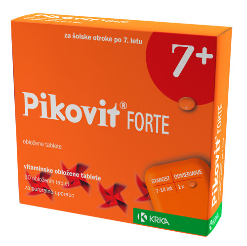 Pikovit Forte 7+ obložene tablete, 30 obloženih tablet