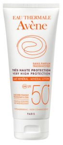 Avène Mineralni losjon z zelo visoko zaščito pred soncem ZF50+ za netolerantno kožo, 100 ml 