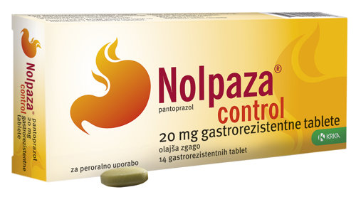 Nolpaza control 20 mg, 14 gastrorezistentnih tablet