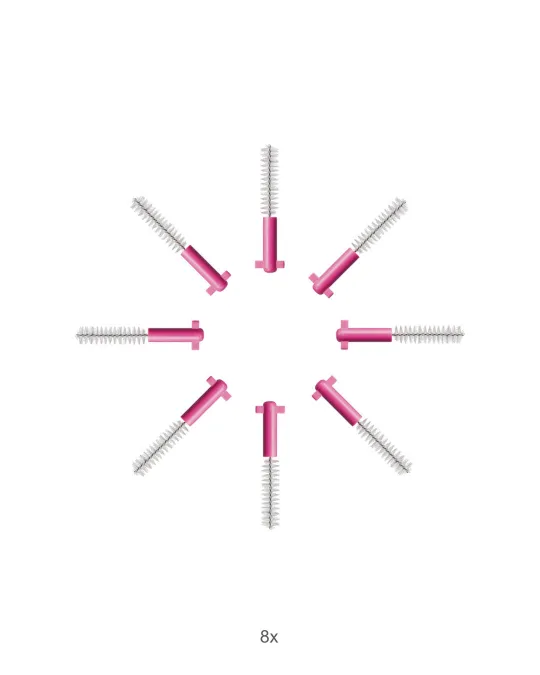 Curaprox CPS 08 Prime, refill pakiranje, 8 medzobnih ščetk