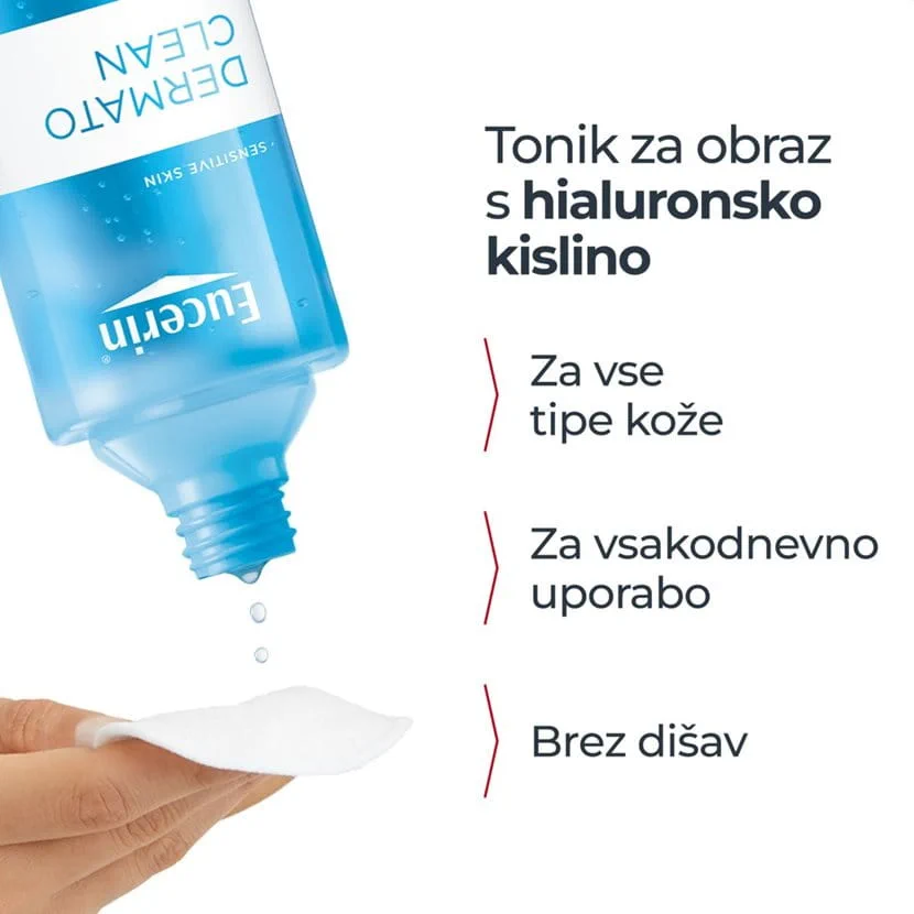 Eucerin DermatoCLEAN [HYALURON] osvežilni tonik, 200 ml