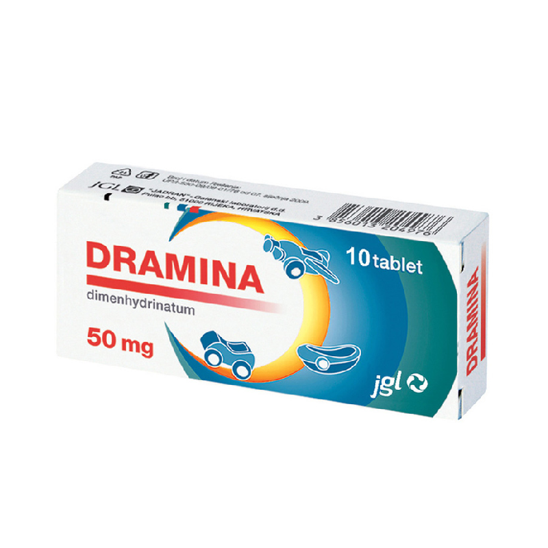 Dramina 50 mg, 10 tablet
