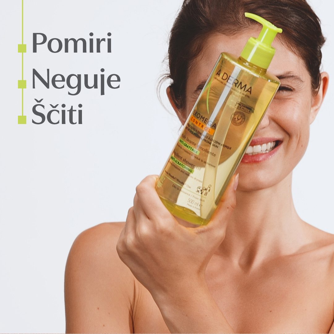 A-Derma Exomega Control emolientno čistilno olje za prhanje, 500 ml