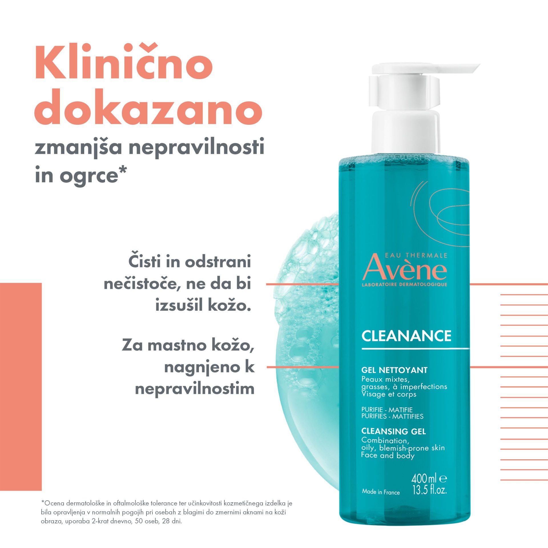 Avène Cleanance gel za čiščenje, 400 ml