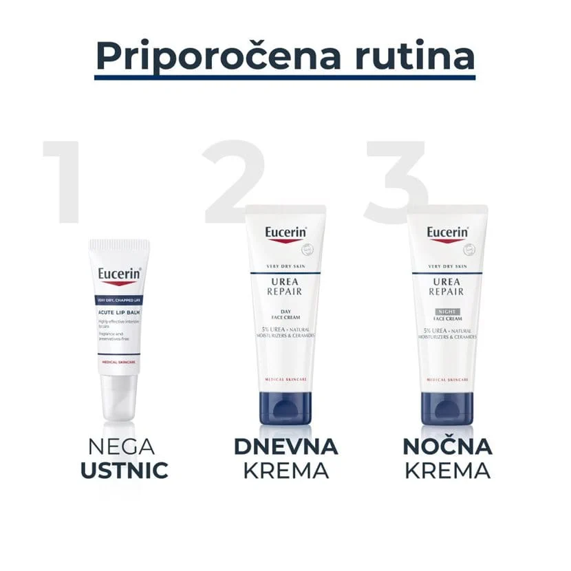 Eucerin UreaRepair krema za obraz 5 % urea, 50 ml