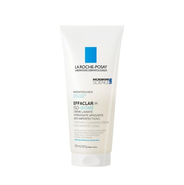 Effaclar H Iso-Biome pomirjujoča čistilna krema proti nepravilnostim – La Roche-Posay, 200 ml
