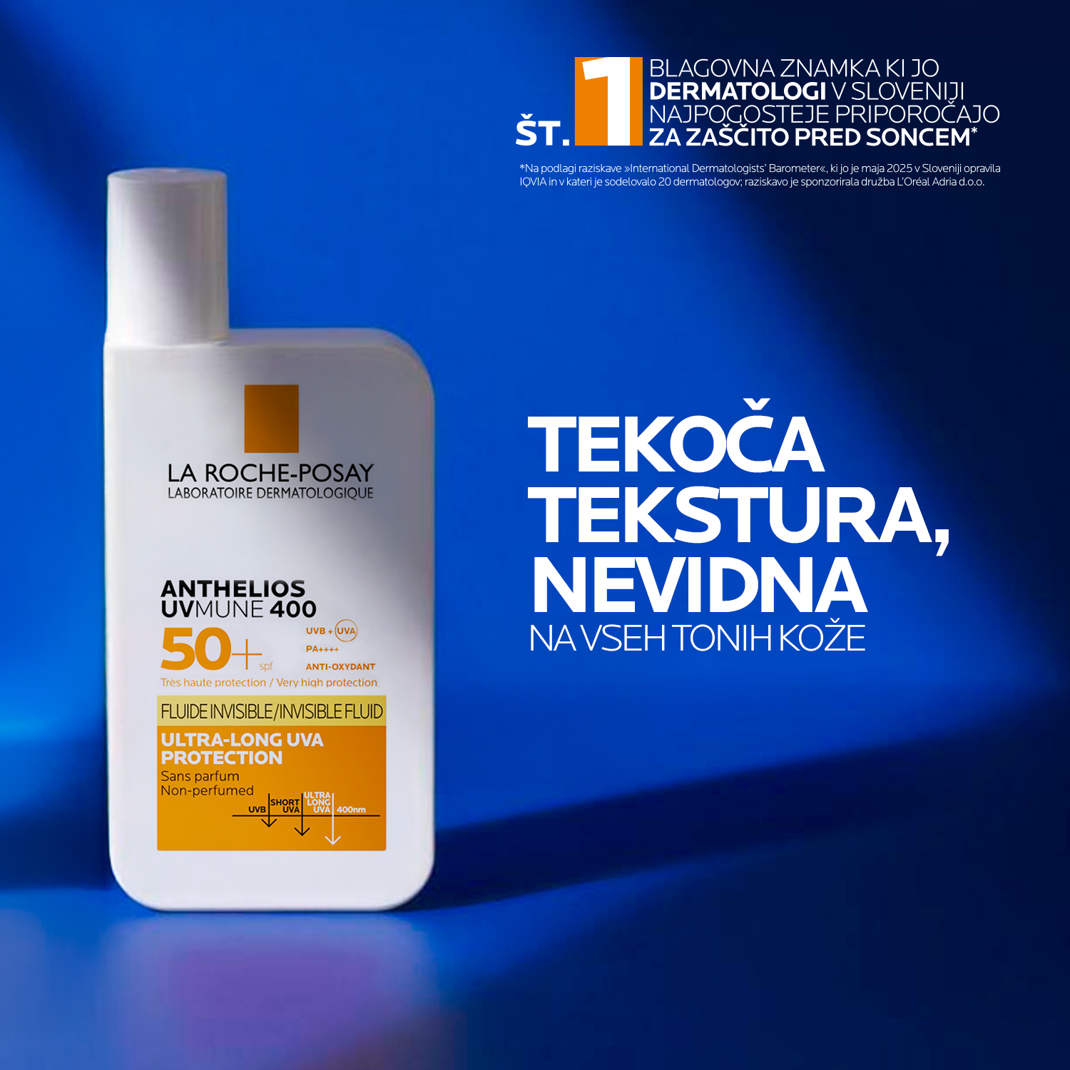 Anthelios UVMune 400 fluid ZF 50+ – La Roche-Posay, 50 ml