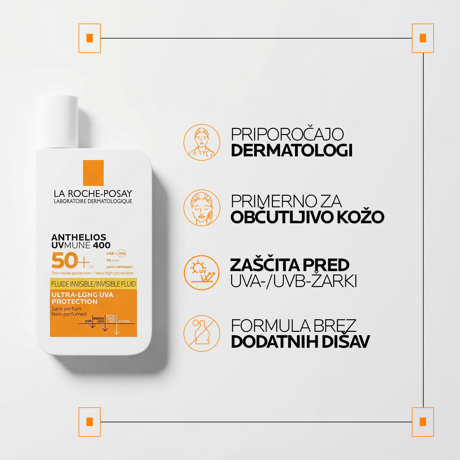 Anthelios UVMune 400 fluid ZF 50+ – La Roche-Posay, 50 ml
