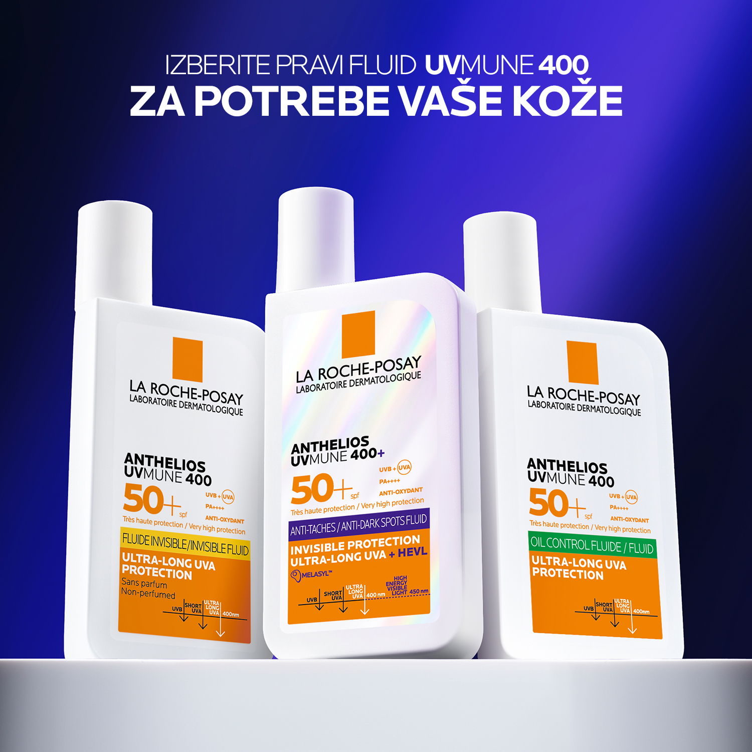 Anthelios UVMune 400 fluid ZF 50+ – La Roche-Posay, 50 ml