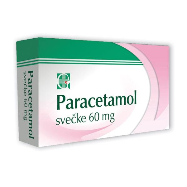 Paracetamol svečke 60 mg, 10 svečk