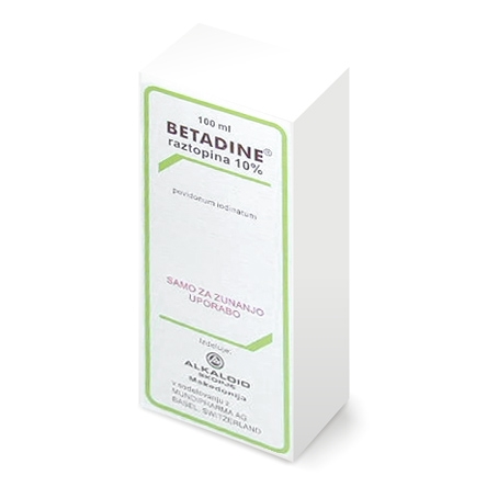 Betadine 100 mg/ml, dermalna raztopina, 100 ml