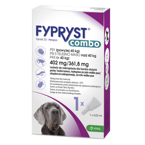 Fypryst Combo 402 mg/ 361,8 mg kožni nanos, raztopina za zelo velike pse, 1 pipeta