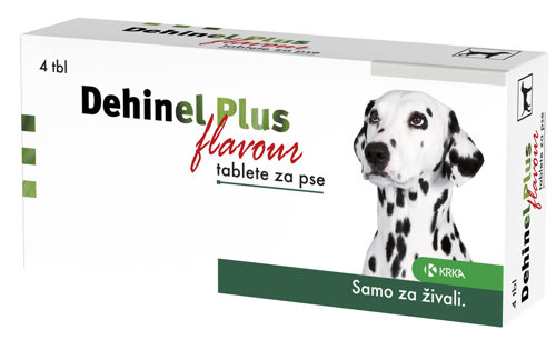 Dehinel Plus Flavour tablete za pse, 4 tablete