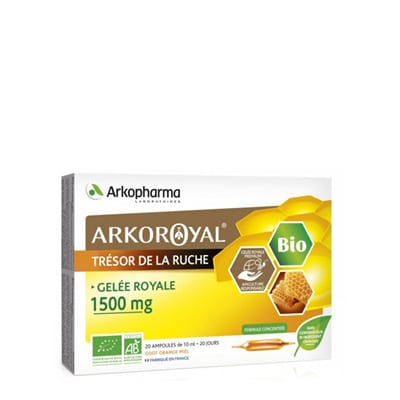 Arkoroyal BIO Gelée Royale 1500 mg, 20 steklenih ampul po 10 ml