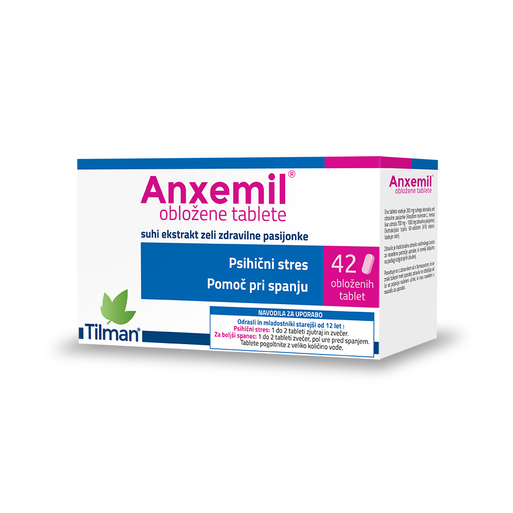 Anxemil obložene tablete, 42 tablet