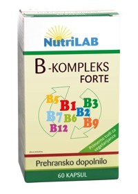 Nutrilab B kompleks Forte, 60 kapsul