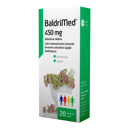 BaldriMed obložene tablete, 20 tablet