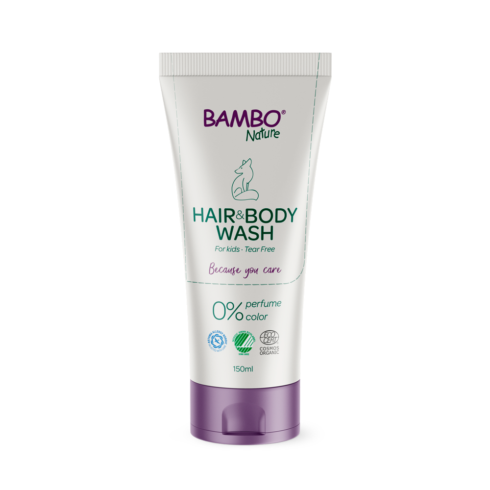 Bambo Nature Otroški gel za umivanje telesa in las, 150 ml