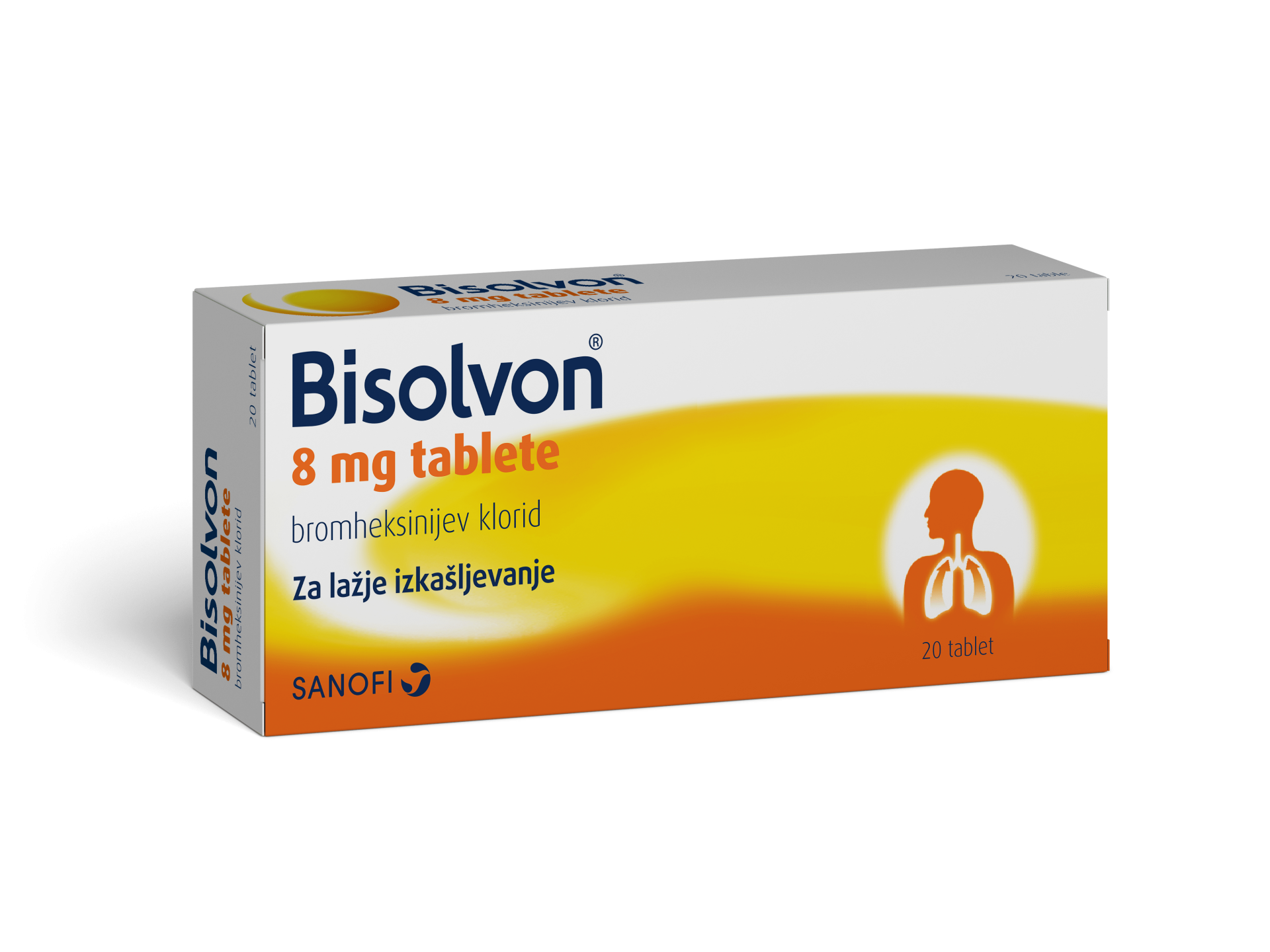 Bisolvon 8 mg tablete, 20 tablet