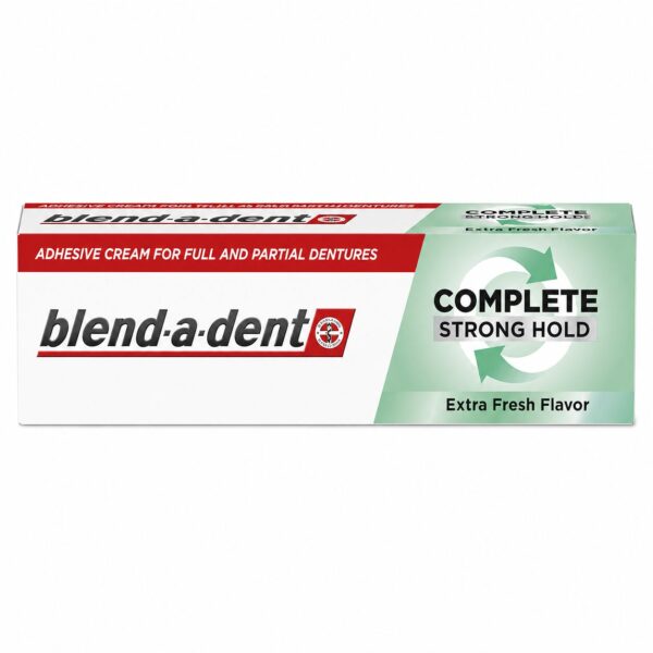 Blend-a-dent Complete Strong Hold krema za pritrditev zobne proteze, extra fresh, 47 g