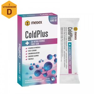 Medex ColdPlus instant napitek z vitaminom D, 3 vrečke po 10 g 
