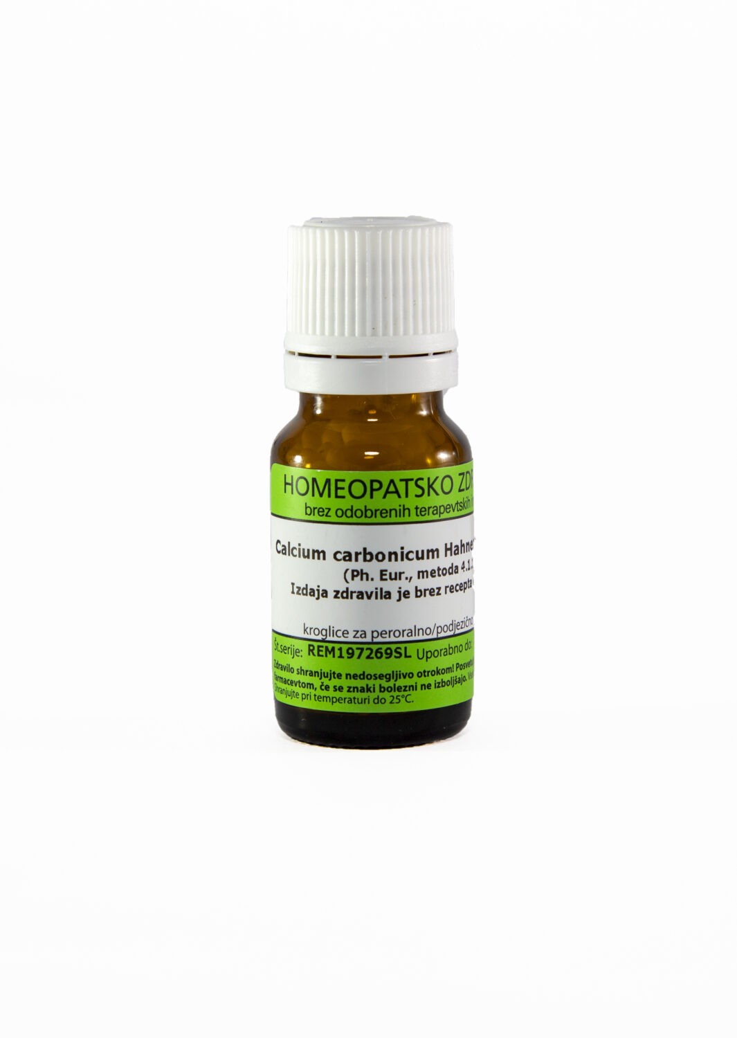 Calcium carbonicum Hahnemanni C10 homeopatske kroglice, 10 g