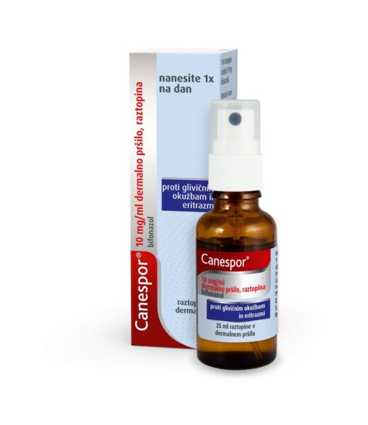 Canespor 10 mg/ml dermalno pršilo, 25 ml
