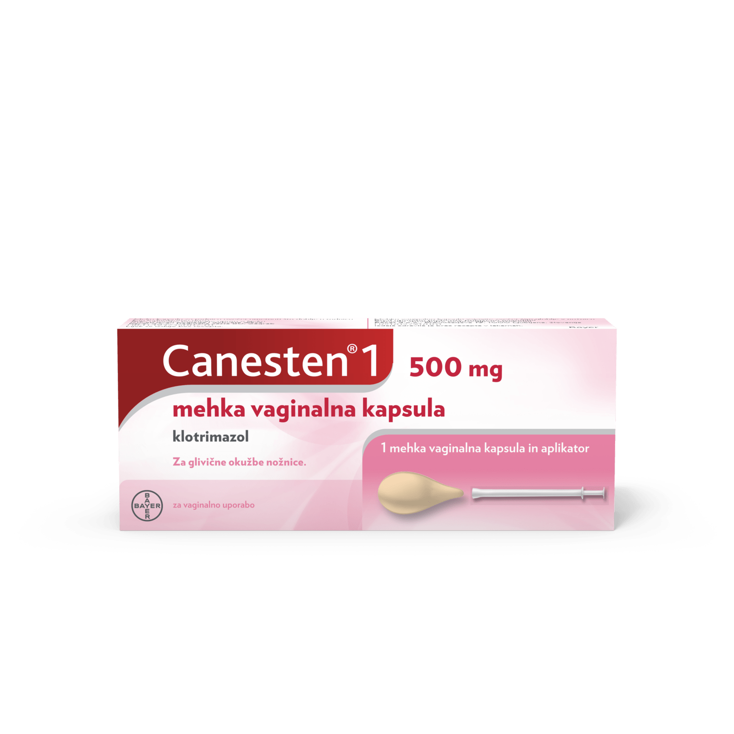 Canesten1 500 mg mehka vaginalna kapsula, 1 vaginalna kapsula