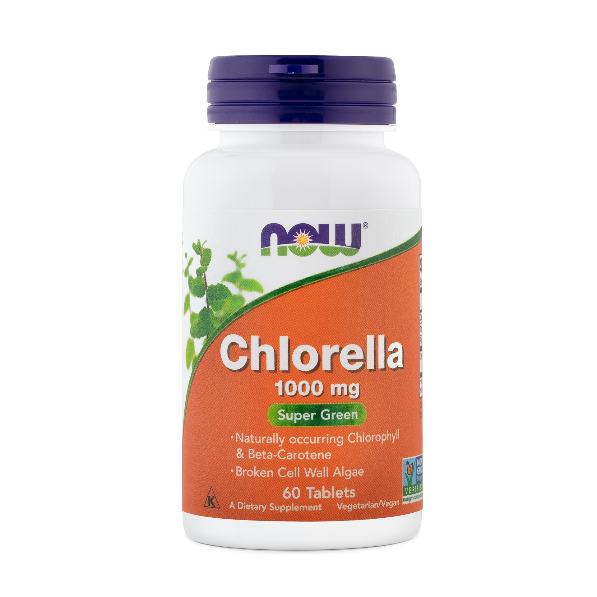 NOW Chlorella 1000 mg, 60 tablet