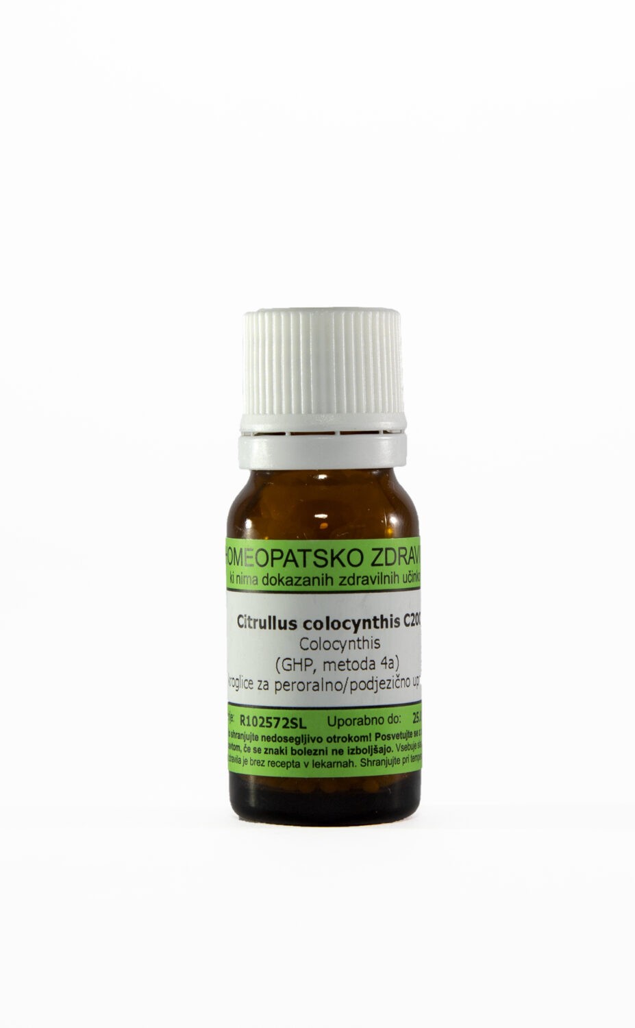 Citrullus colocynthis C12 homeopatske kroglice, 1 g